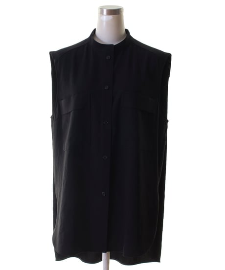 Cafune　カフネ　mat stretch georgette tuck sleeve blouse マットストレッチジョーゼットタックスリーブブラウス　535911
