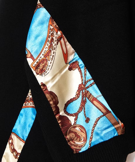 AULA AILA　アウラアイラ　スカーフプリント2WAYニット SCARF PRINT 2WAY KNIT 1253-09029 本州送料無料！