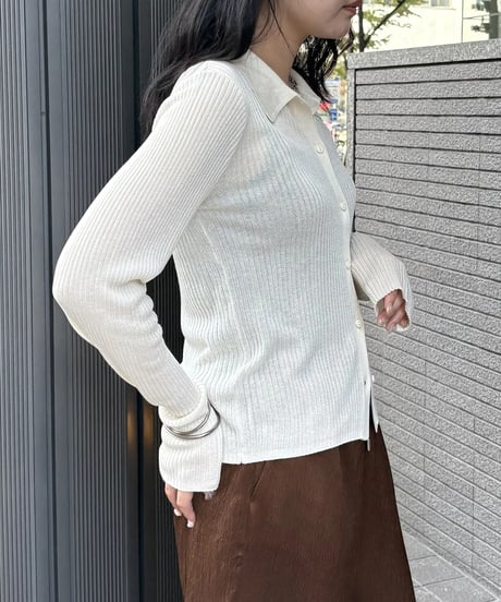 &g'aime  アンジェム　シアーラメポロニット　SHEER LUREX POLO KNIT 98610-67002 2026NEWARIIVAL