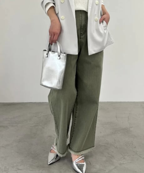 minkchair　ミンクチェアー　フリンジデニムパンツ 23192  2026NEWARIIVAL
