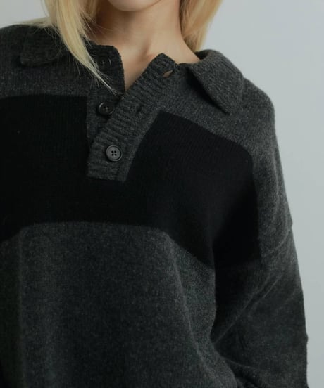 anuke アンヌーク　Wool Polo Knit　62520504 SALE