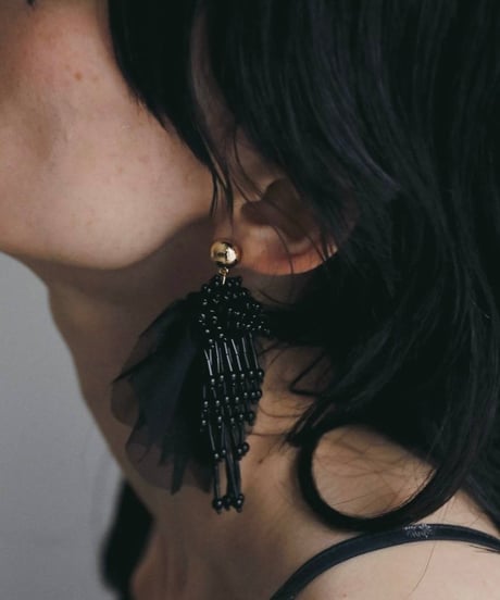 anuke アンヌーク　Tulle x Beads Pierce　62610910