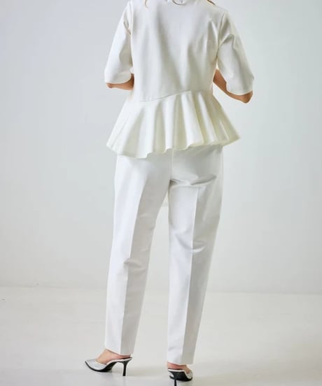 Mewl　ミュール　CHIGNON　シニヨン　アシメペプラムTOPS 　M262-88057