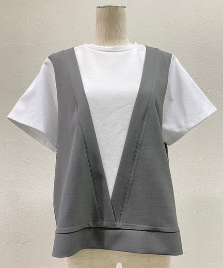 CYAN TOKYO　シアン トウキョウ　レイヤーライクコンビTOPS　401204