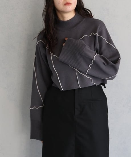 &g'aime アンジェム　RANDOM MELLOW KNIT TOPS/986-65008