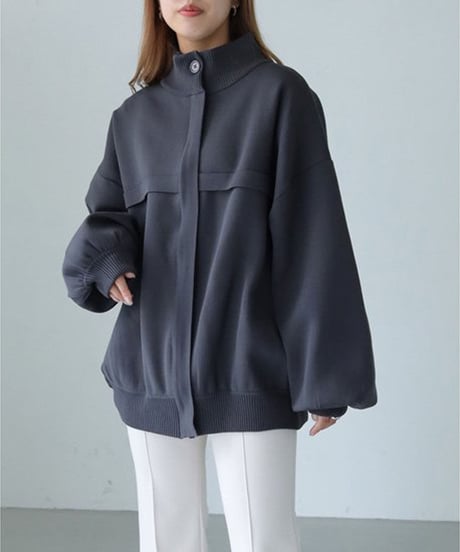 ミラノダンボールKNITボリュームブルゾン　986-18124