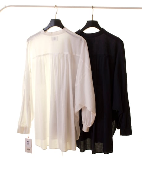 PASSIONE パシオーネ ROBE　ローブバンドカラーワイド幅コットンブラウス 616959 2026NEWARIIVAL