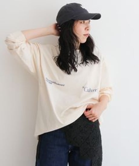 Ungrid (アングリッド) ヴィンテージウォッシュロゴロングスリーブTee 1125127131