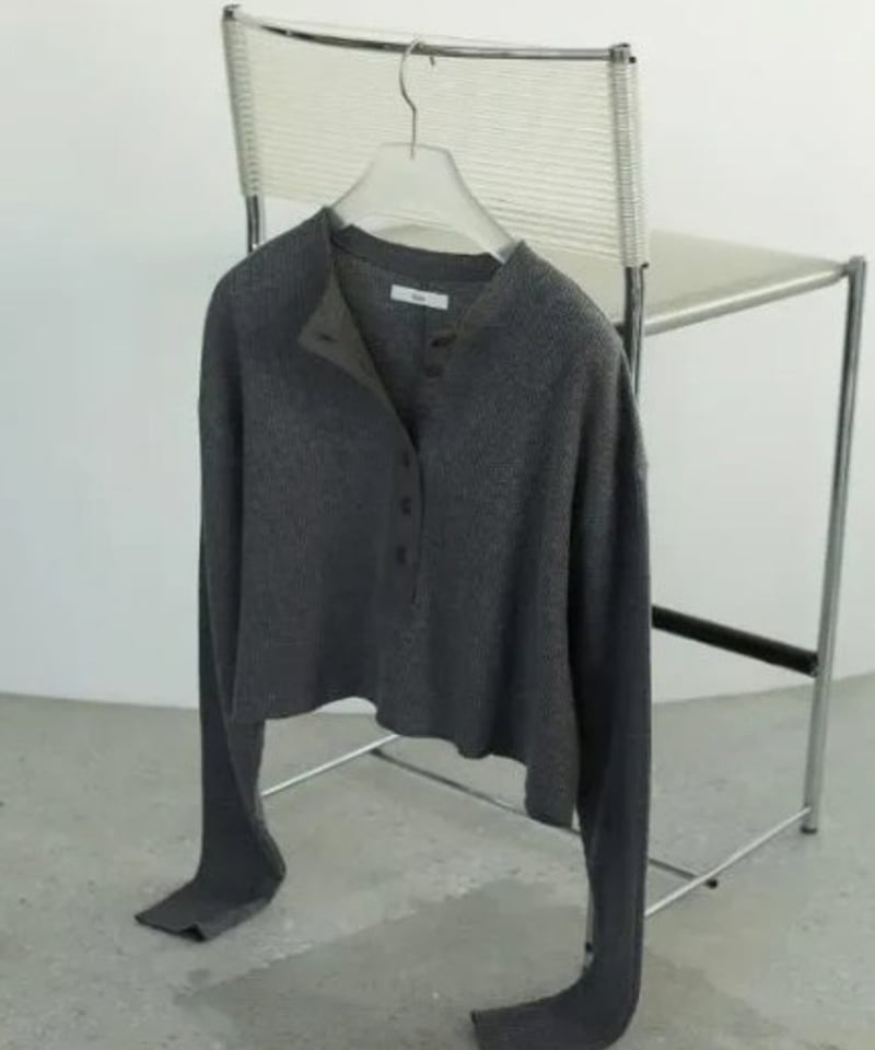 anuke (アンヌーク） Waffle Henley Tops 62520628 | Deargo
