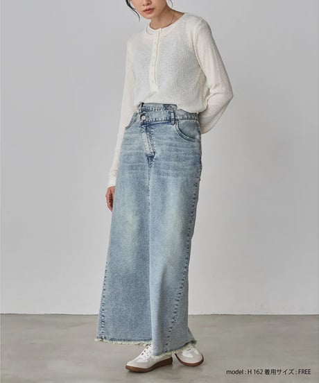 hunch ハンチ ヘンリーネック レイヤードシアートップス WAS7131 2026NEWARIIVAL