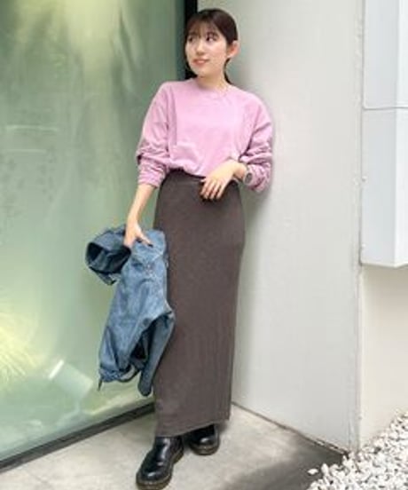 Ungrid (アングリッド) ヴィンテージウォッシュロゴロングスリーブTee 1125127131