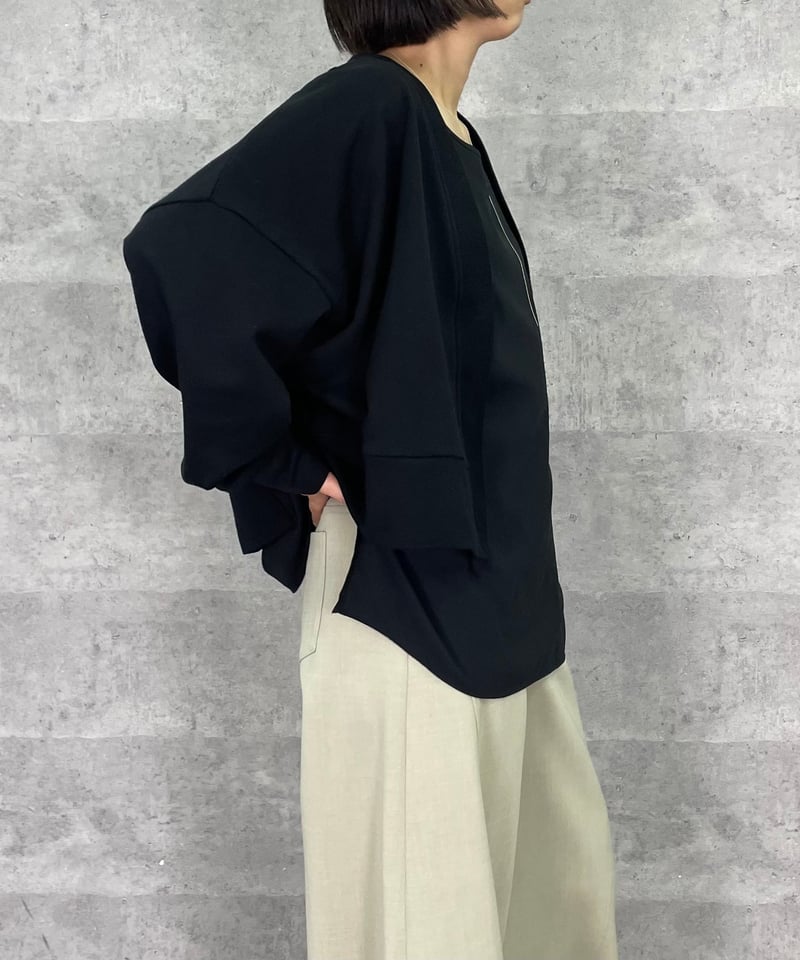 アンナケリー　裏微起毛　カットソー　新品未使用　ブラック Dark Angel（ダークエンジェル） 裏起毛タイプ登場！ストレッチサテン