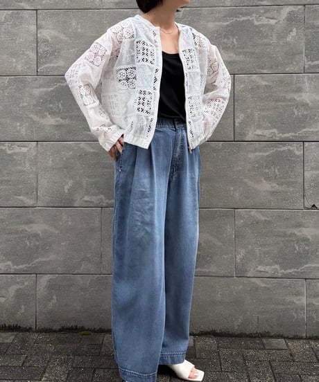 Anna Kerry　アンナケリー パッチワークレースブルゾン 85261416 2026NEWARIIVAL