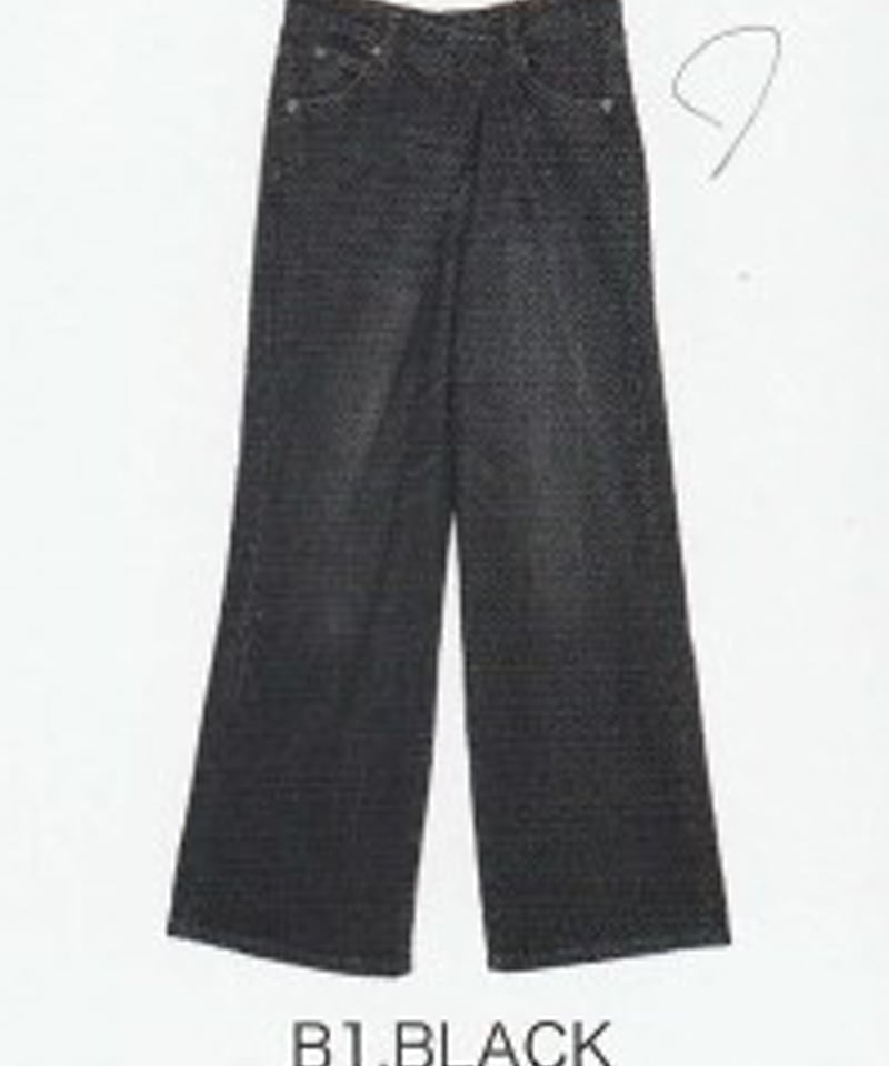 MICALLE MICALLE Cafe de INDiGo 　２５インチ cafe deINDiGo カフェドインディゴ ストレートワイドデニム