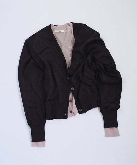 anuke アンヌーク　Highgauge Sheer Cardigan　62610522