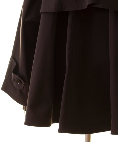 Cafune　カフネ Back flare stand jacket トレンチミドル丈ジャケット435415