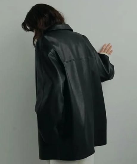 anuke アンヌーク anuke(アンヌーク) Ecoleather Over Jacket  62420103 62520105