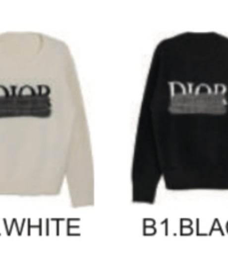 MICALLE MICALLE　ミカーレミカーレ DIORペイント柄 ニットプルオーバー 　MAG111NDC 現品限り