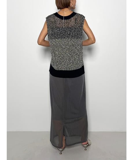 CHIGNON　シニヨン　メッシュIラインskirt　　2753-400KK