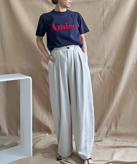 AmicoフロッキーロゴTシャツ51909Y-2