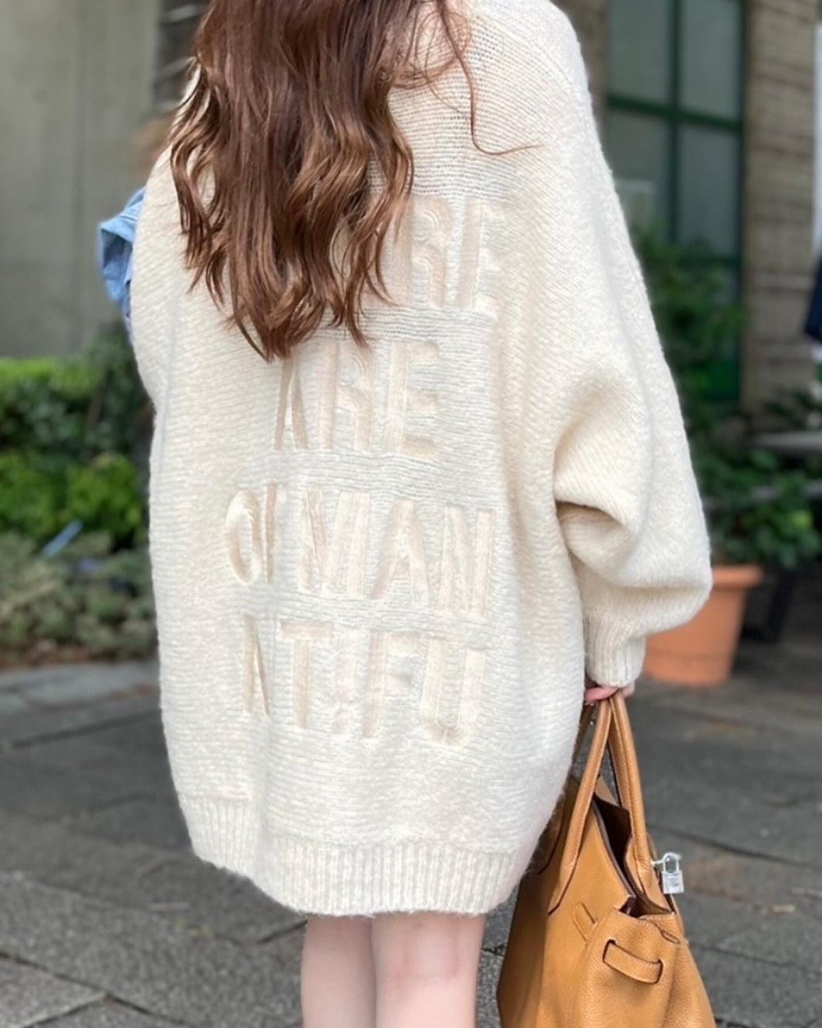 MICALLE MICALLE(ミカーレミカーレ)後ロゴ刺繍ビッグシルエット