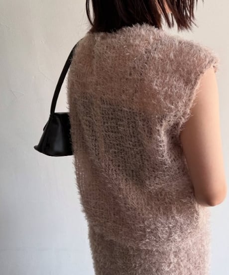 Cafune　カフネ　feather tulle french pullover フェザー×チュールのフレンチスリーブブラウス 535906
