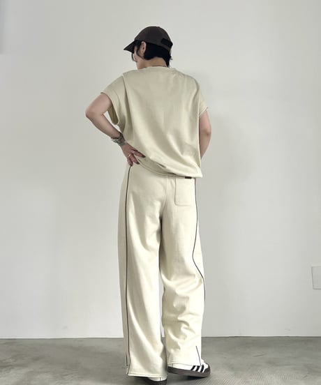 minkchair　ミンクチェアー　FOSI. フォーシ-FOSI.-ミニ裏毛ワイドパンツ　F2155