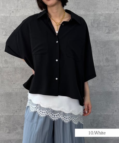 Anna Kerry　アンナケリーレースヘムアシンメトリーキャミソール 85261716 2026NEWARIIVAL