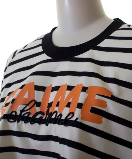 MARIED'OR　マリードール　ボーダー柄CALMEロゴ長袖Tシャツ　45265　2026NEWARIIVAL