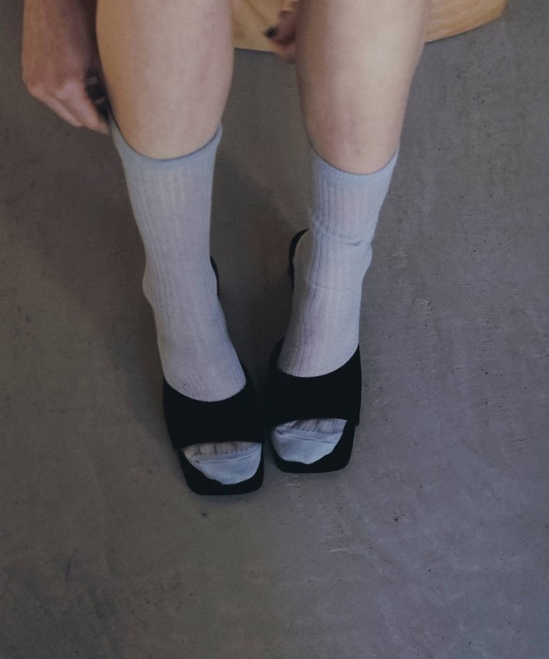 anuke アンヌーク Squaretoe Velour Mule 62611027 | De