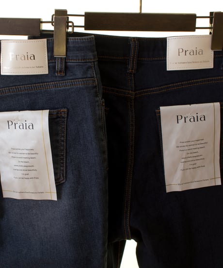 Praia(プライア　裏起毛スキニーデニム　25146