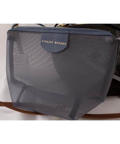 ATELIER BRUGGE アトリエブルージュ メッシュ斜め掛けポーチ　sheer metal shoulder bag35UB-19