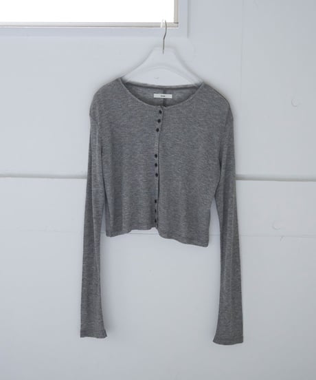 anuke アンヌーク　Sheer Rib Cardigan　62520602