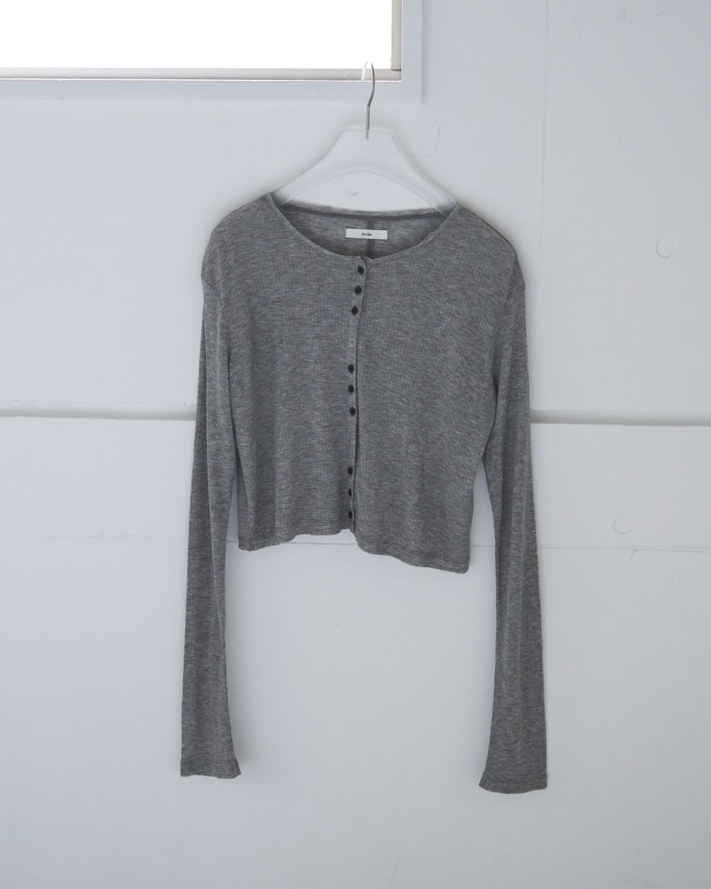anuke アンヌーク Sheer Rib Cardigan 62520602 | Deargo