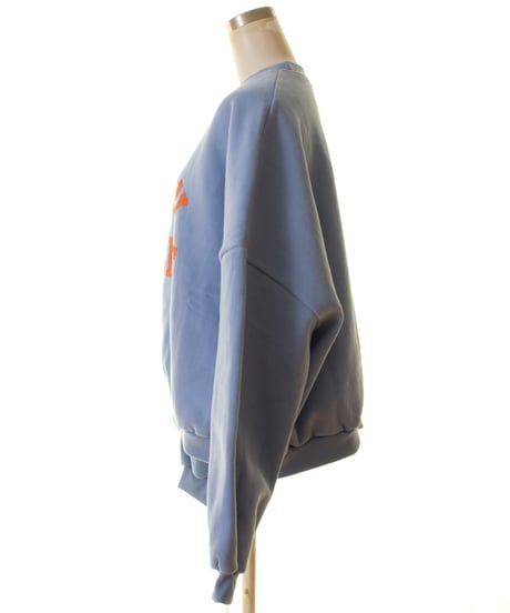 L'OURS POLAIRE et BLEU ルス・ポレイル＆ブルー ピグメント染め配色ロゴスウェット 25319115 本州送料無料！