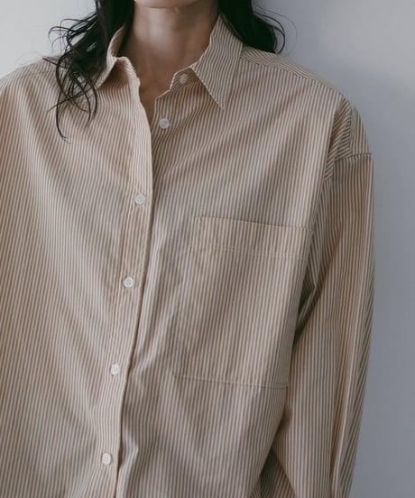 anuke アンヌーク　Stripe Over Shirts　62610401　本州送料無料