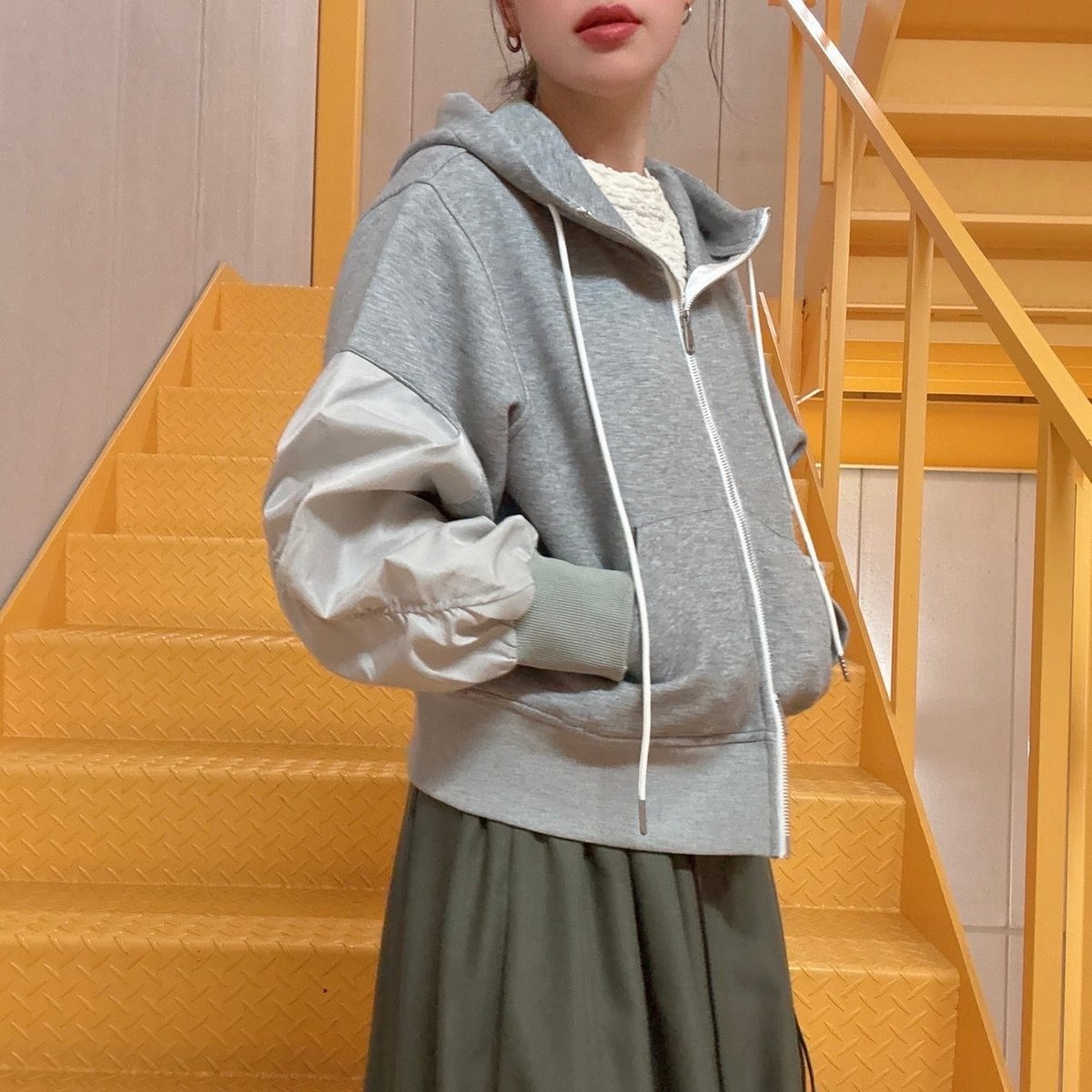 MICALLE MICALLE ミカーレミカーレ ボンディングパーカー MML108KDA |