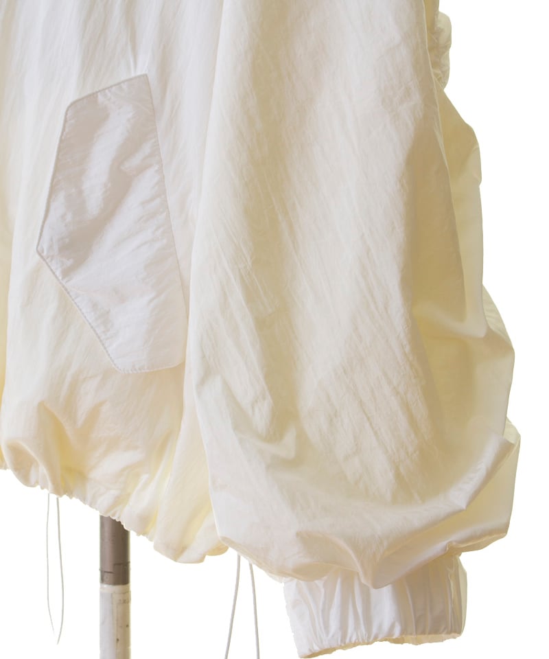 PASSIONE パシオーネ ROBE ローブ シャイニーナイロン袖ギャザー