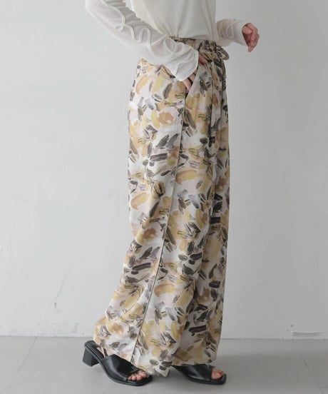 ニュアンス花柄ワイドパンツ　2026NEWARIIVAL