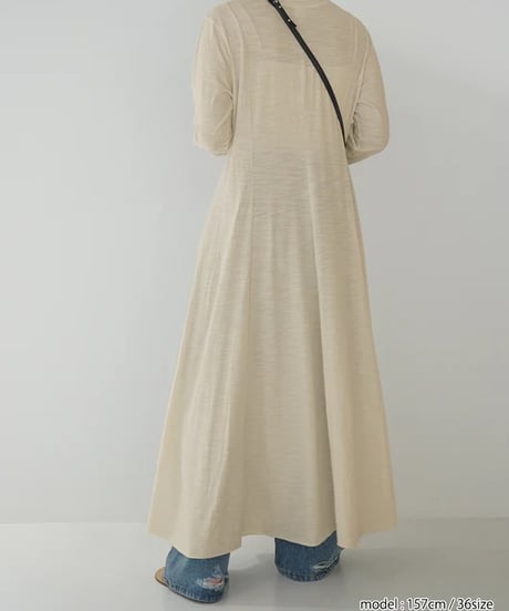 YENN イエン　SLUB FLARE DRESS　Y254-51135　本州送料無料！予約
