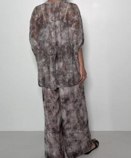 CHIGNON　シニヨン　シニョン CHIGNON カットジャガード柄 ドルマンシャツ  1652-198MK