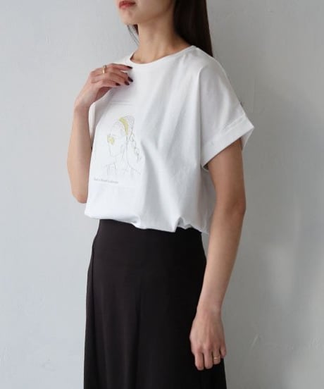 ドライタッチコットン イラストTシャツ　980-2112