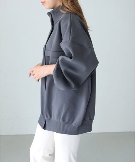 ミラノダンボールKNITボリュームブルゾン　986-18124
