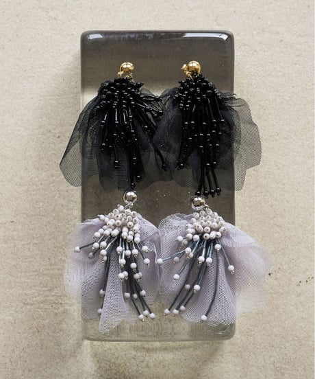 anuke アンヌーク　Tulle x Beads Pierce　62610910