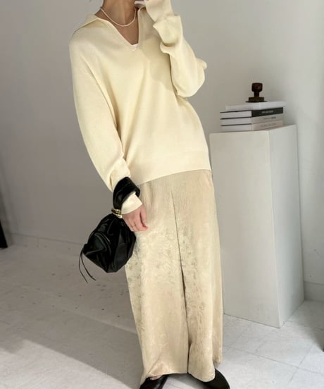 cafune カフネ PASSIONE パシオーネ ROBE　ローブ　waffle knit skipper pullover　615935　2026NEWARIIVAL