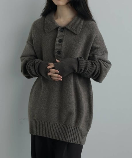 anuke アンヌーク　Wool Polo Knit　62520504 SALE