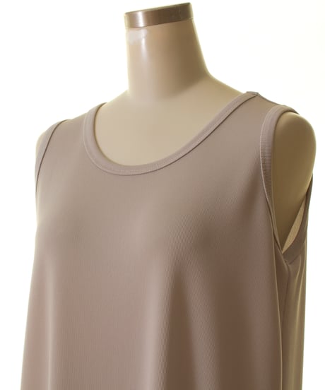 cafune カフネ PASSIONE パシオーネ ROBE　ローブ　　リブノースリーブワンピース　435101