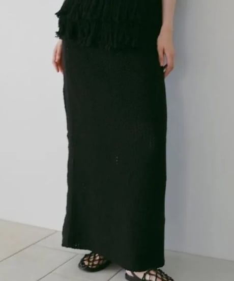 anuke アンヌーク Crochet Knit Skirt 62610804 本州送料無料！3月中旬～4月中旬発送予定