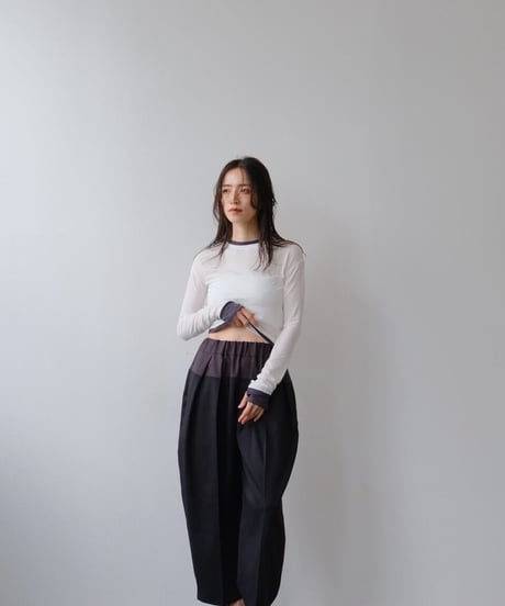 IFMEH イフメ Bicolor curve pants IF25AWPT-01