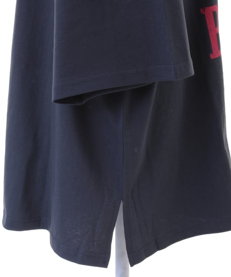 L'OURS POLAIRE et BLEU ルス・ポレイル＆ブルー　英字ロゴプリントビッグサイズTシャツ　26319194　(2026NEWARIIVAL)